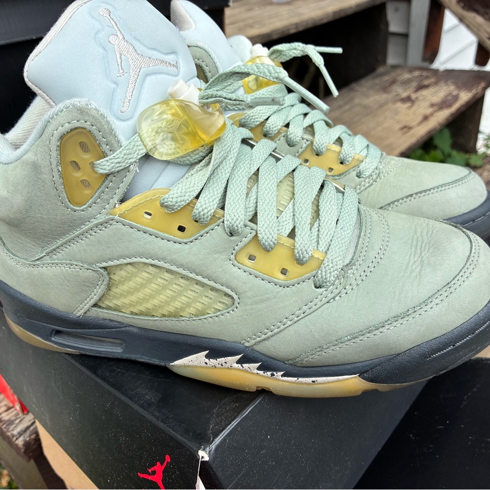Jordan Kids Shoes in Light Green and Yellow